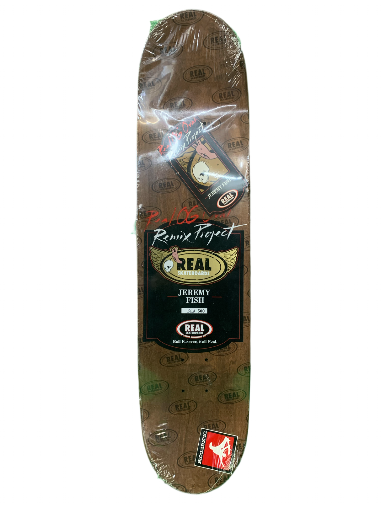 Real OG Oval Remix Project Jeremy Fish Numbered /500 7.75" Classic Skateboard  Deck