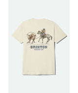 Brixton Hutchins Cream Standard S/s Shirt