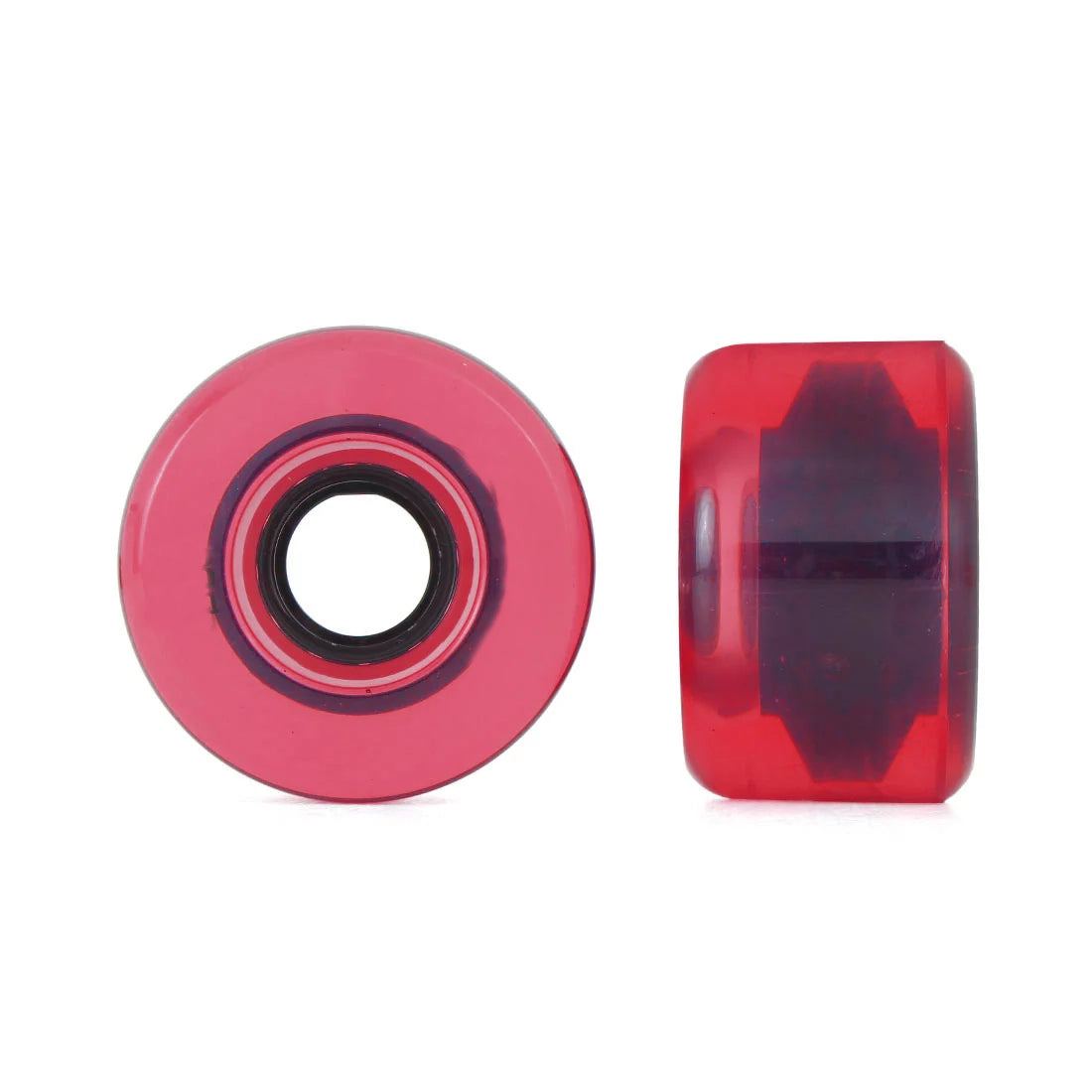 Z-Flex Blank Clear Red Z-Smooth 63mm 78A Cruiser Wheels