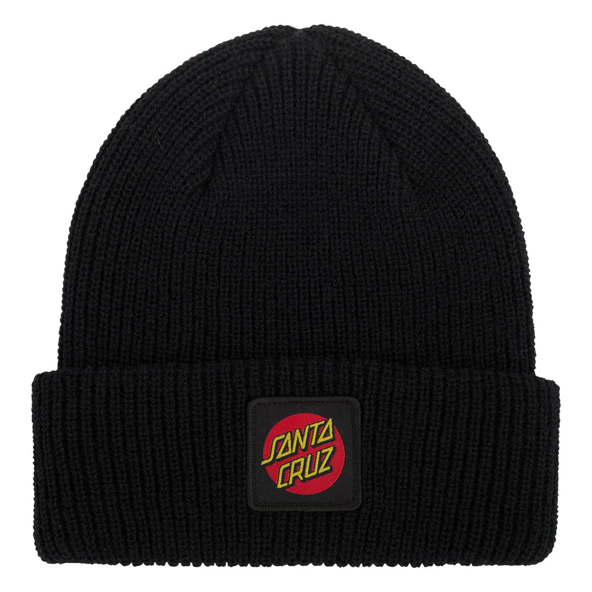 Santa Cruz Label Long Shoreman Black Beanie