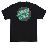 Santa Cruz Other Dot Black Brown Teal Heavyweight S/s Shirt