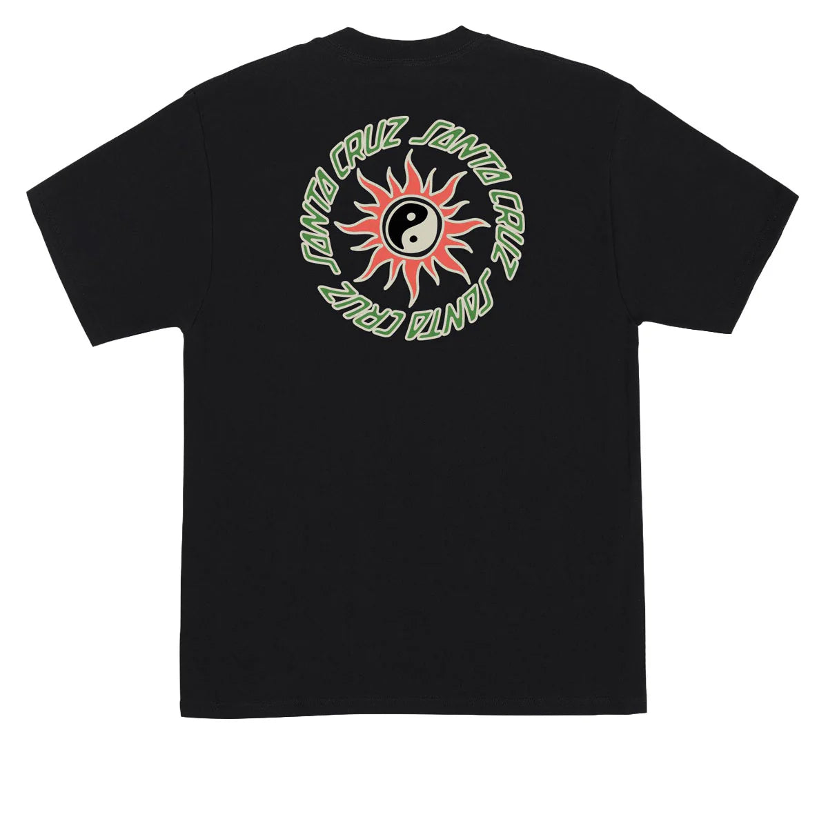 Santa Cruz Sol Spiral Black Heavyweight S/s Shirt