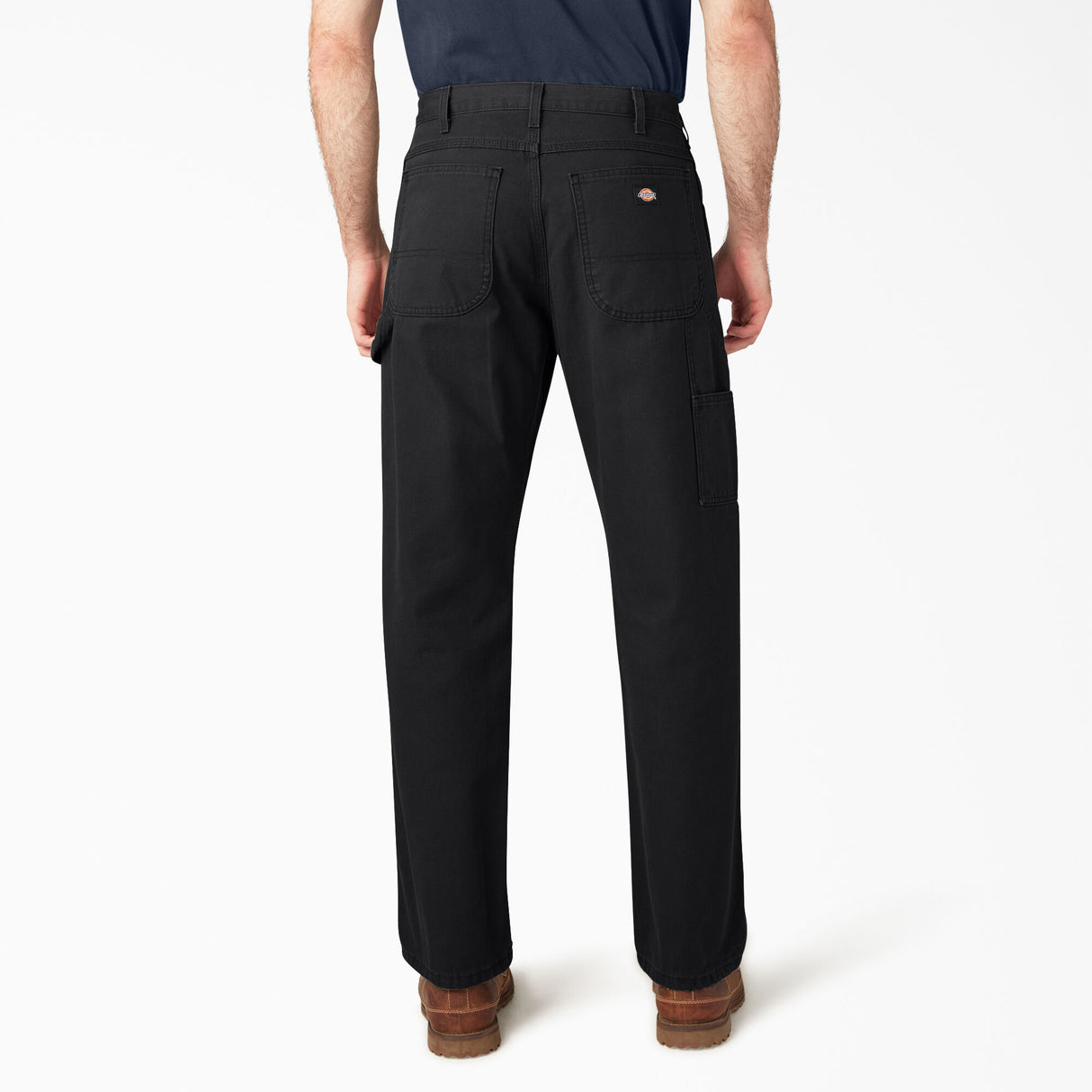 Dickies 1939 Carpenter Duck Relaxed Fit Straight Leg Rinsed Black Pants