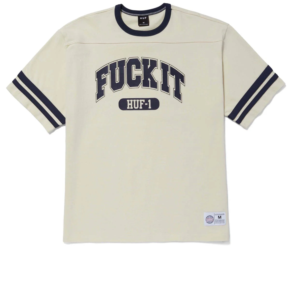 Huf Fuck It Football Ivory Shirt