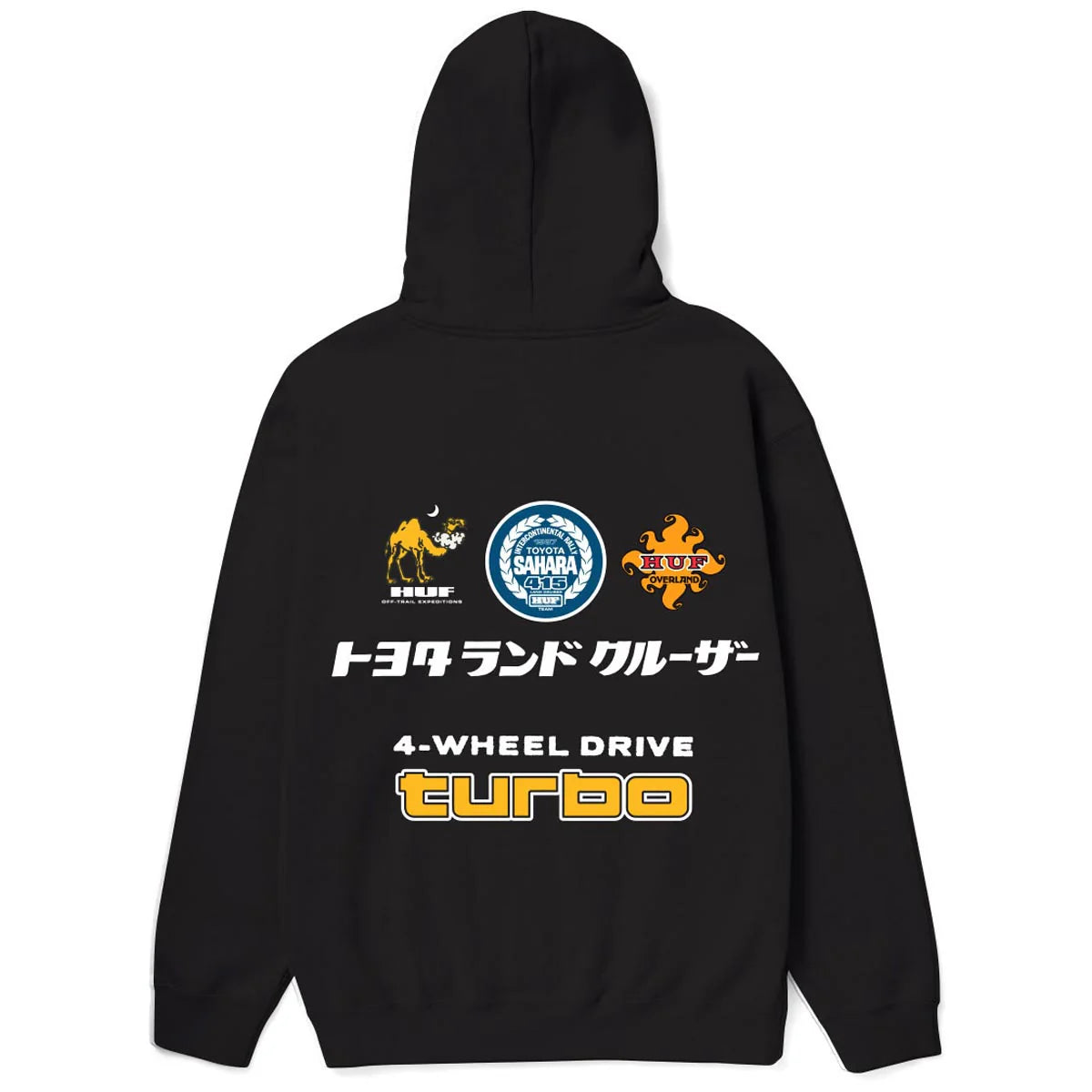 Huf x Toyota Sahara Rally Black Hooded Sweatshirt