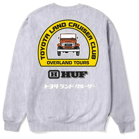 Huf x Toyota Overland Touring Ash Crewneck Sweatshirt