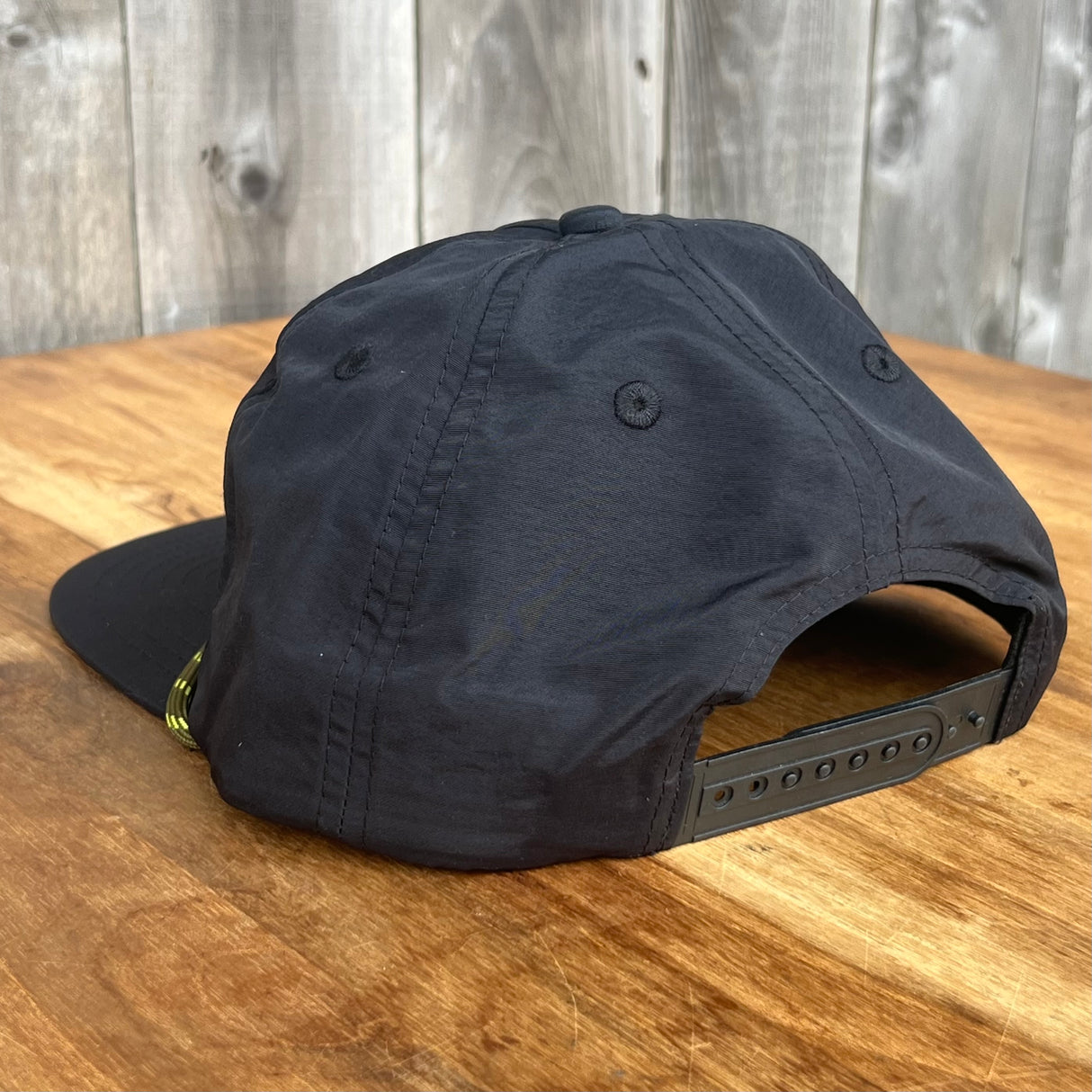 Long Beach Skate LBS Long Side Nylon Rope Black Olive Snapback Hat