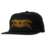 Antihero Basic Eagle Black / Gold Snapback Hat