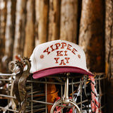 Sendero Yippee Ki Yay White 5-Panel Structured Snapback Hat