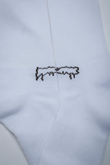 Fucking Awesome Drip Logo Tall White Socks