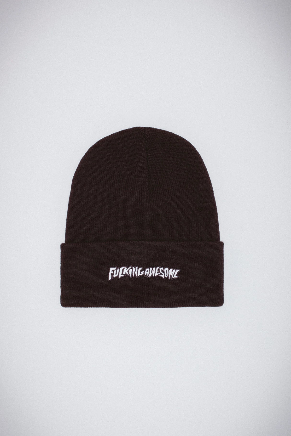 Fucking Awesome Little Stamp Embroidered Black Cuff Beanie