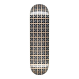 Hockey Plaid Gold Skateboard Deck
