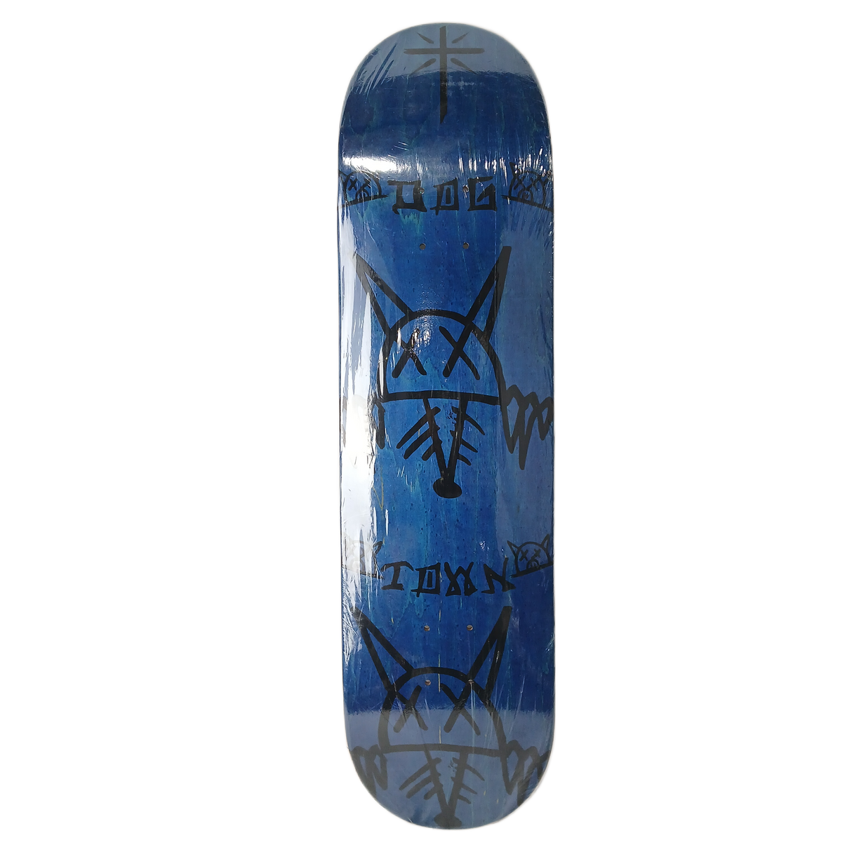 Dogtown Vato Rats Blue Woodgrain Black Size 8.25" Vintage NOS Deck