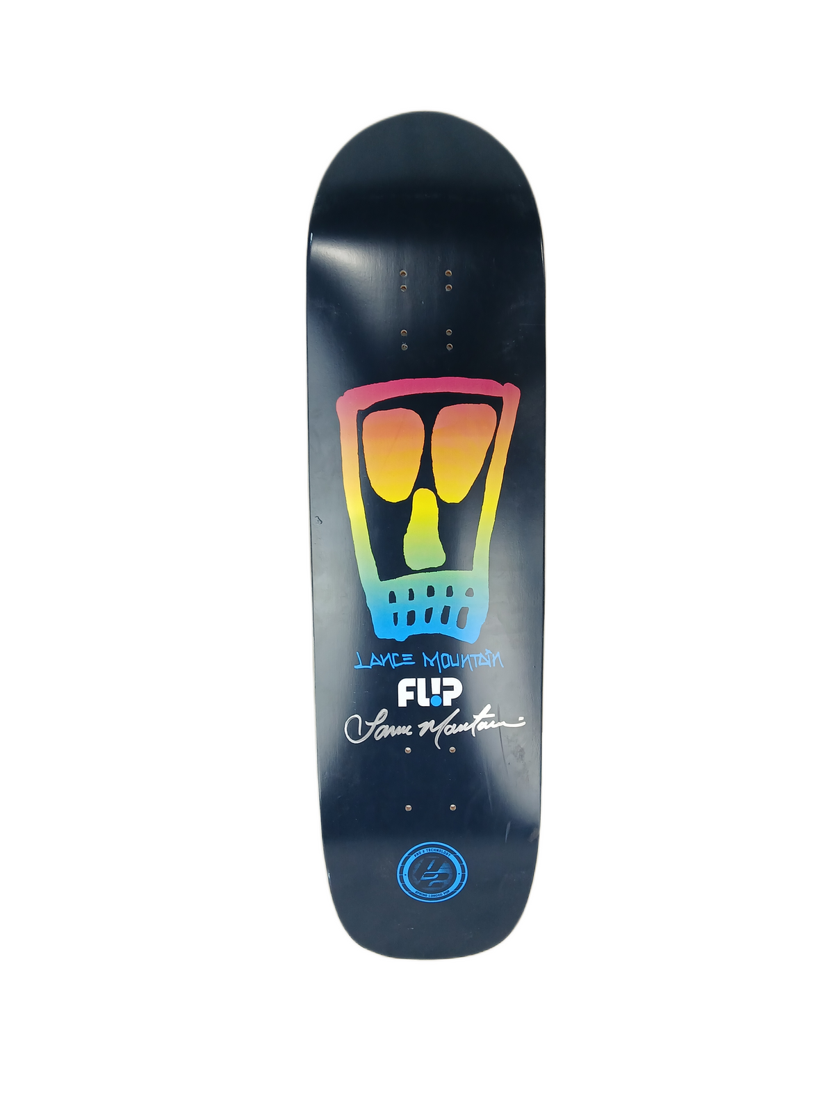 Flip Lance Mountain Autographed Vato Skull Blue Tye Dye Size 8.75