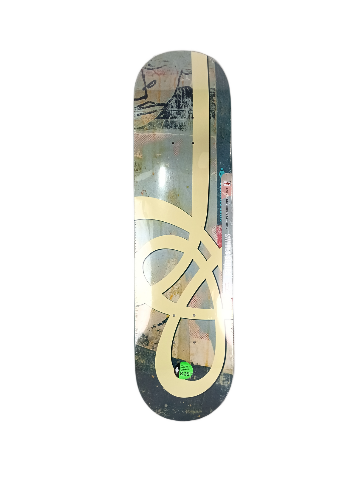 Girl Simon Bannerot Swirl Series Andy Jenkins 30 Years Multi Size 8.25" Vintage NOS Deck