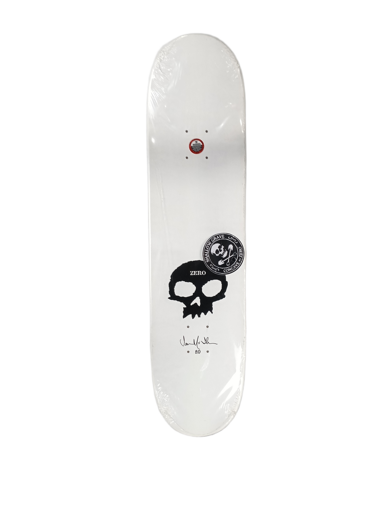 Zero Jamie Thomas Signature Series Skull Black White Size 8.0" Vintage NOS Deck
