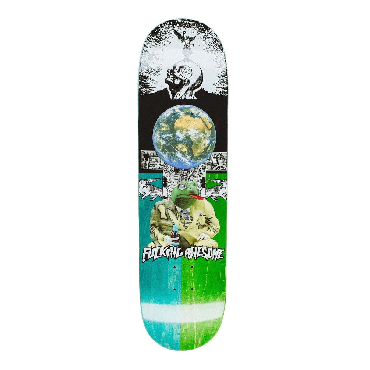 Fucking Awesome Louie Lopez 3D Frog Splite Veneer 8.25" Regular Shape Skateboard Deck