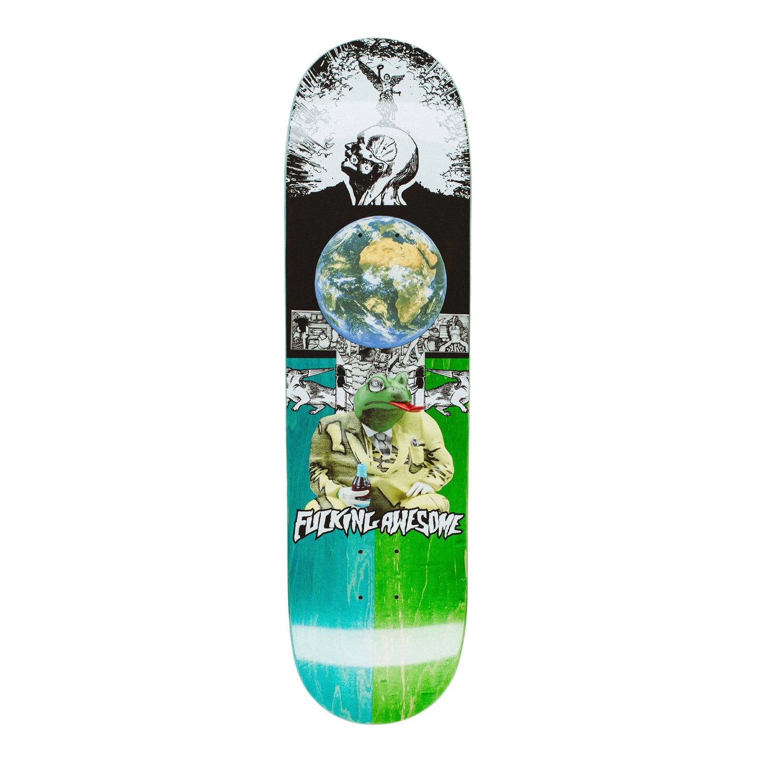 Fucking Awesome Louie Lopez 3D Frog Splite Veneer 8.25" Regular Shape Skateboard Deck