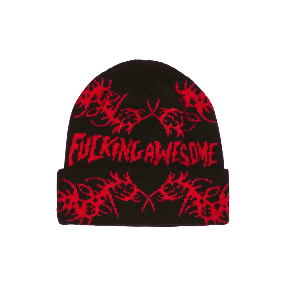 Fucking Awesome Borosky Skramz Black Cuff Beanie