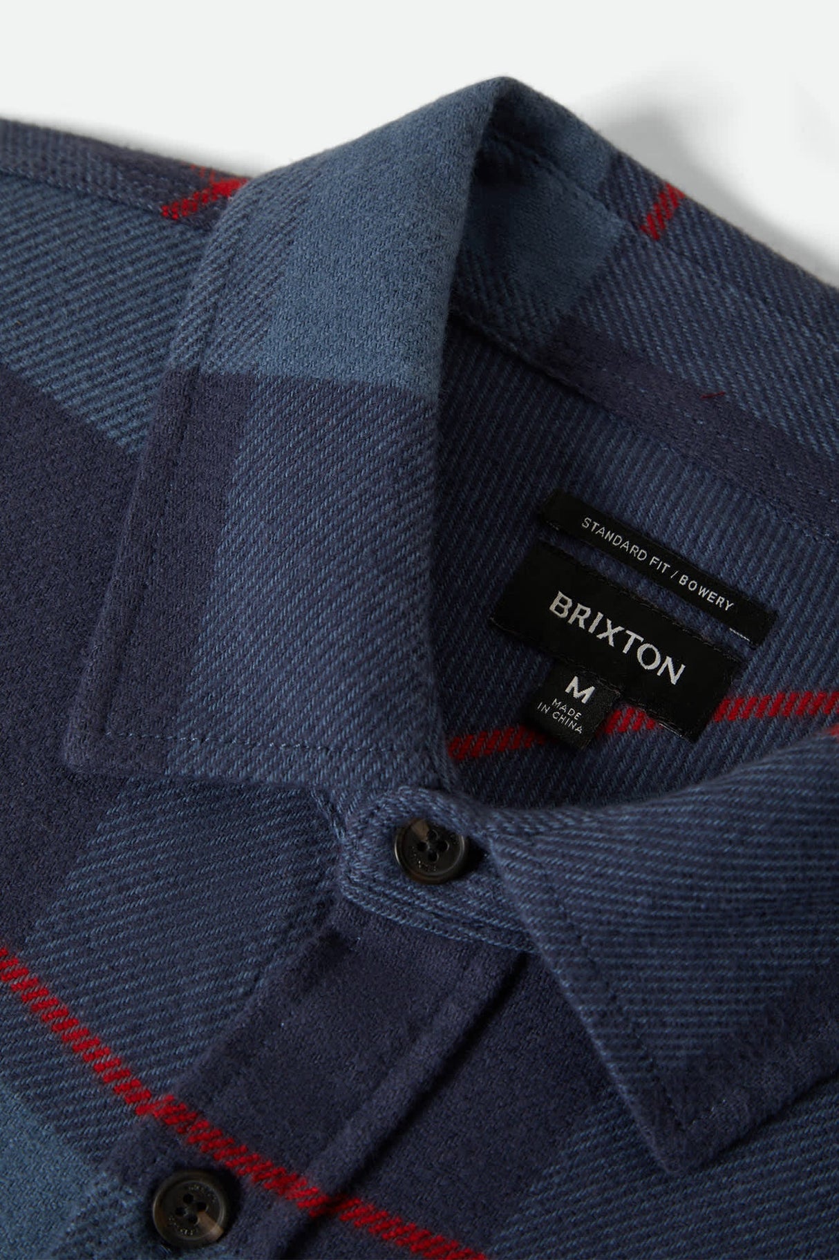 Brixton Bowery Bering Sea Mood Indigo Adrenaline Rush L/s Flannel Shirt