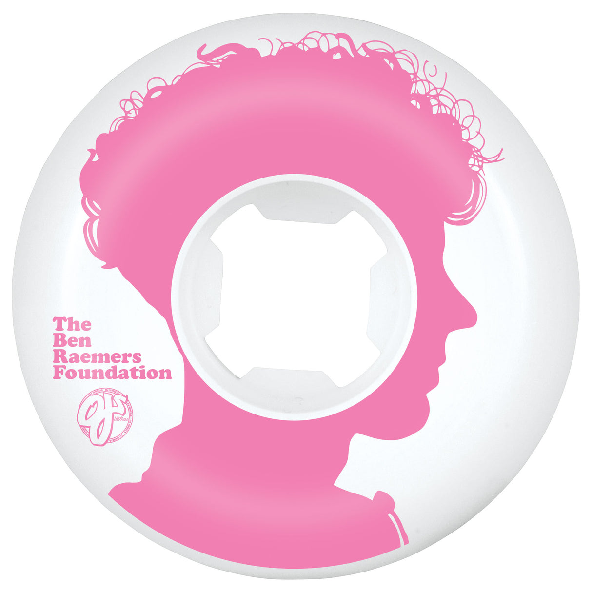 OJ Raemers Foundation EZ Edge 99a 54mm White Skateboard Wheels