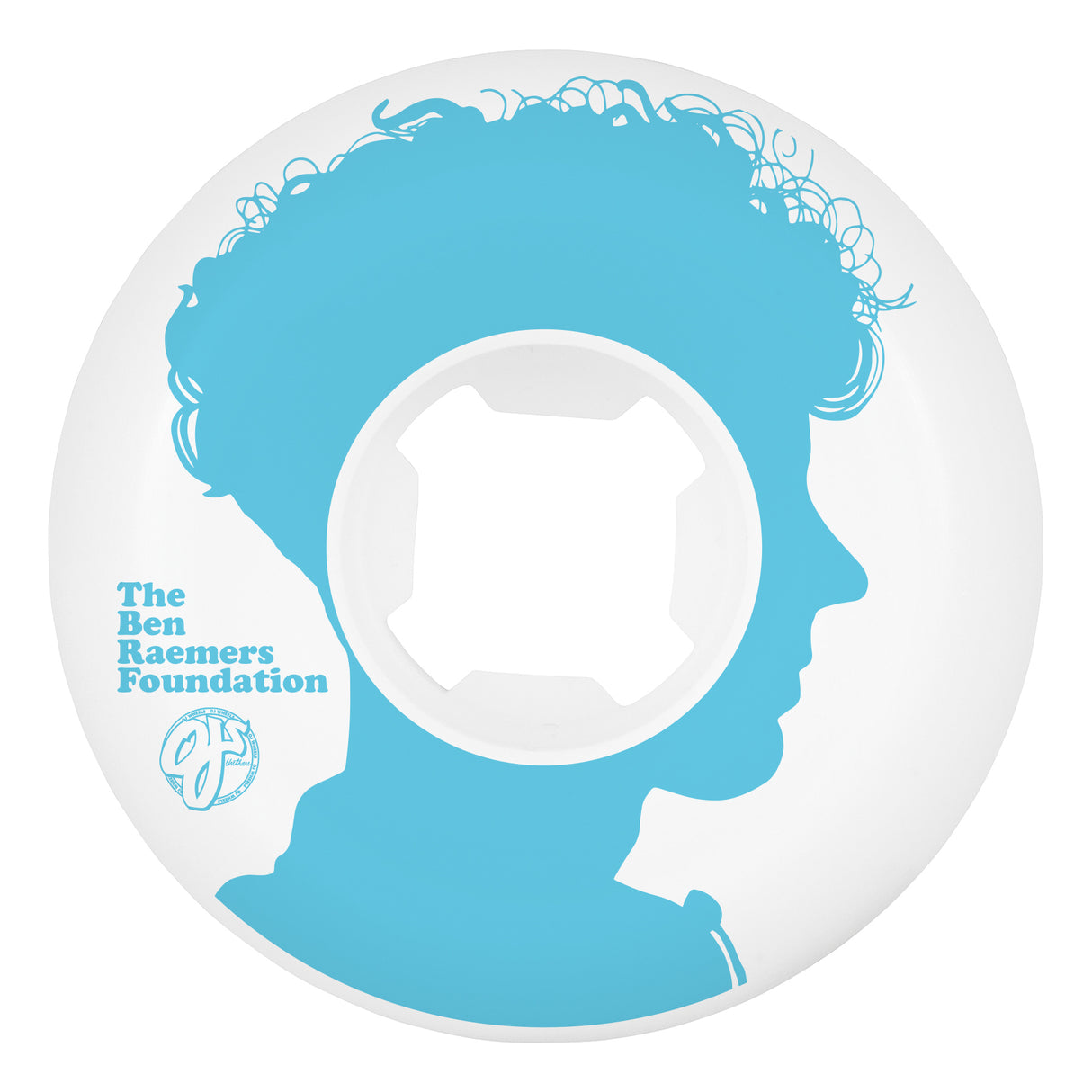 OJ Raemers Foundation Hardline 99a 55mm White Skateboard Wheels