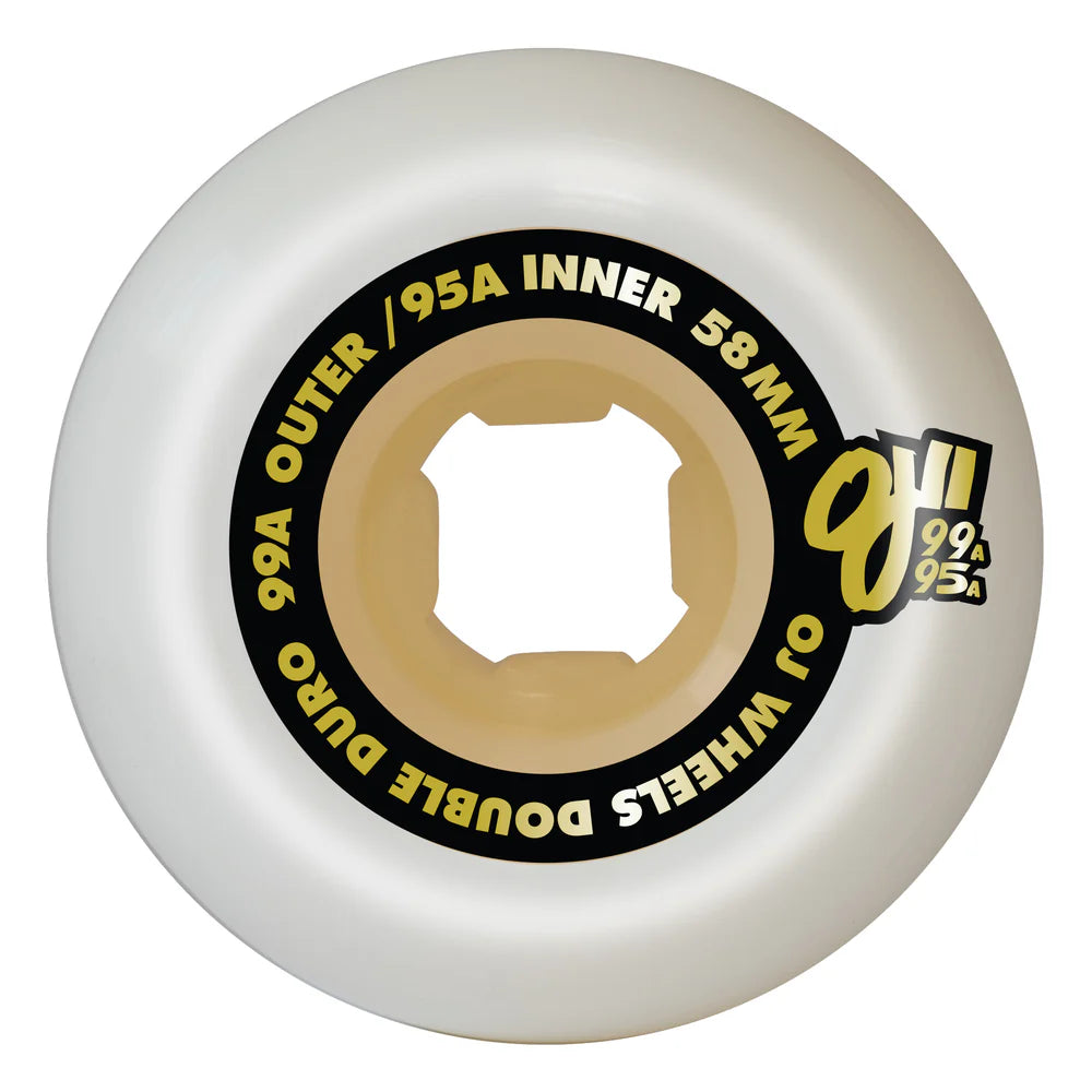 OJ Doube Duro White Gum Mini Combo 99a/95a 58mm Wheels
