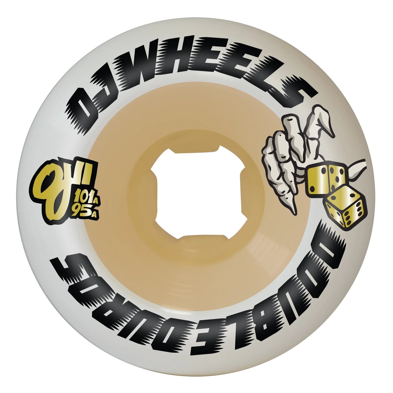 OJ Doube Duro White Gum Mini Combo 101a/95a 54mm Wheels