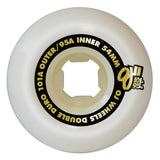 OJ Doube Duro White Hardline 101a/95a 54mm Wheels