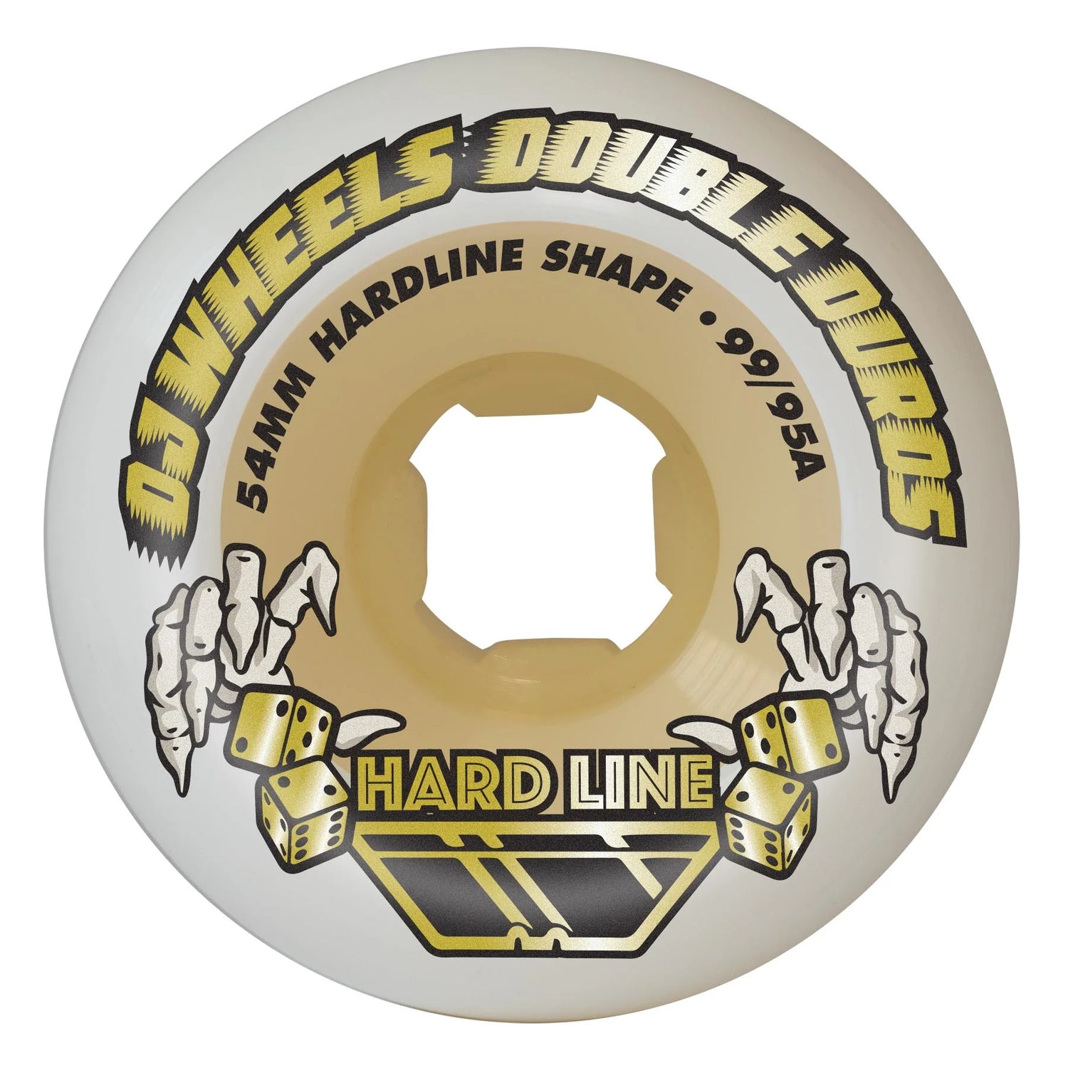 OJ Double Duro Gum Hardline 99a/95a 54mm Wheels