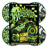 Slime Balls Accelerator Light Ups OG Slime Transparent Green 78a 66mm Cruiser Skateboard Wheels