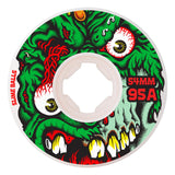 Slime Balls Roskopp Face Two Reissue White Hardline 95a 54mm Skateboard Wheels