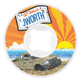 OJ John Worthington Elite White Hardline 99a 54mm Skateboard Wheels