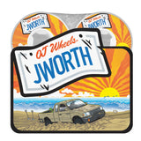 OJ John Worthington Elite White Hardline 99a 54mm Skateboard Wheels