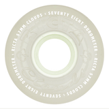 Ricta Clouds Glow In The Dark Aqua 78a 57mm Skateboard Wheels