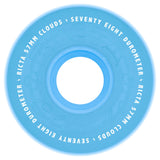 Ricta Clouds Glow In The Dark Aqua 78a 57mm Skateboard Wheels