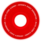 Ricta Clouds Glow In The Dark Red 78a 55mm Skateboard Wheels