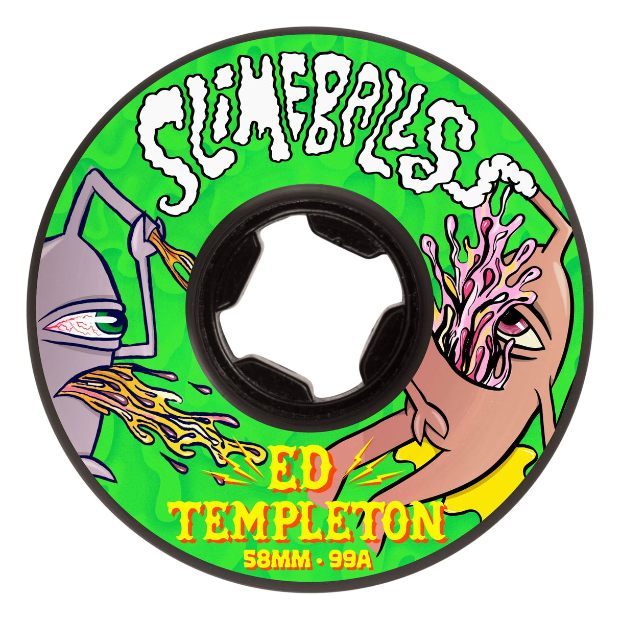 Slime Balls Ed Templeton Vomits Black 99a 58mm Skateboard Wheels