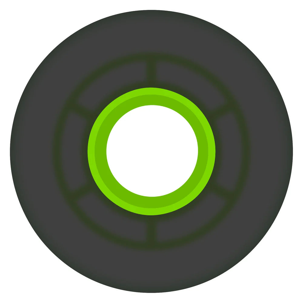 Ricta Clouds Transparent Black Green 78a 55mm Skateboard Wheels