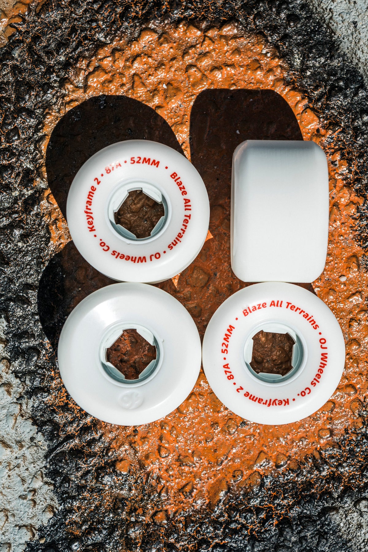 OJ 52mm Keyframe 2 White 87a Skateboard Wheels