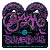 Slime Balls 54mm Bam Margera Guest Purple Hardline 95a Skateboard Wheels