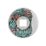 Slime Balls 56mm Rob Roskopp Five Reissue White Full Combo 97a Skateboard Wheels