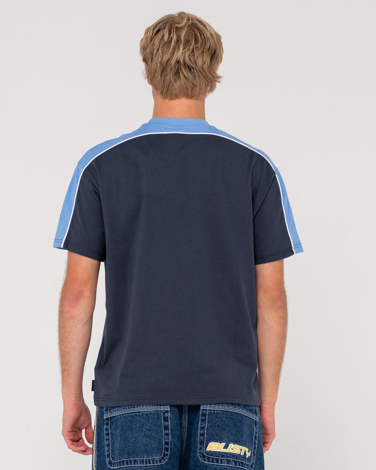 Rusty Straight Shooter Navy Blue Regatta Tee S/s Shirt