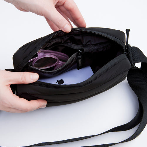 Got Bag Puffer Crossbody Monochrome Black Bag