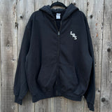 Long Beach Skate Co LBS Long Side Standard Limo Black Zip Hoodie