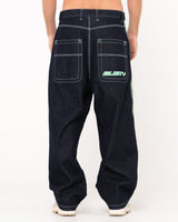 Rusty Flip Daddy Baggy Red Dawg Blue Denim Jeans