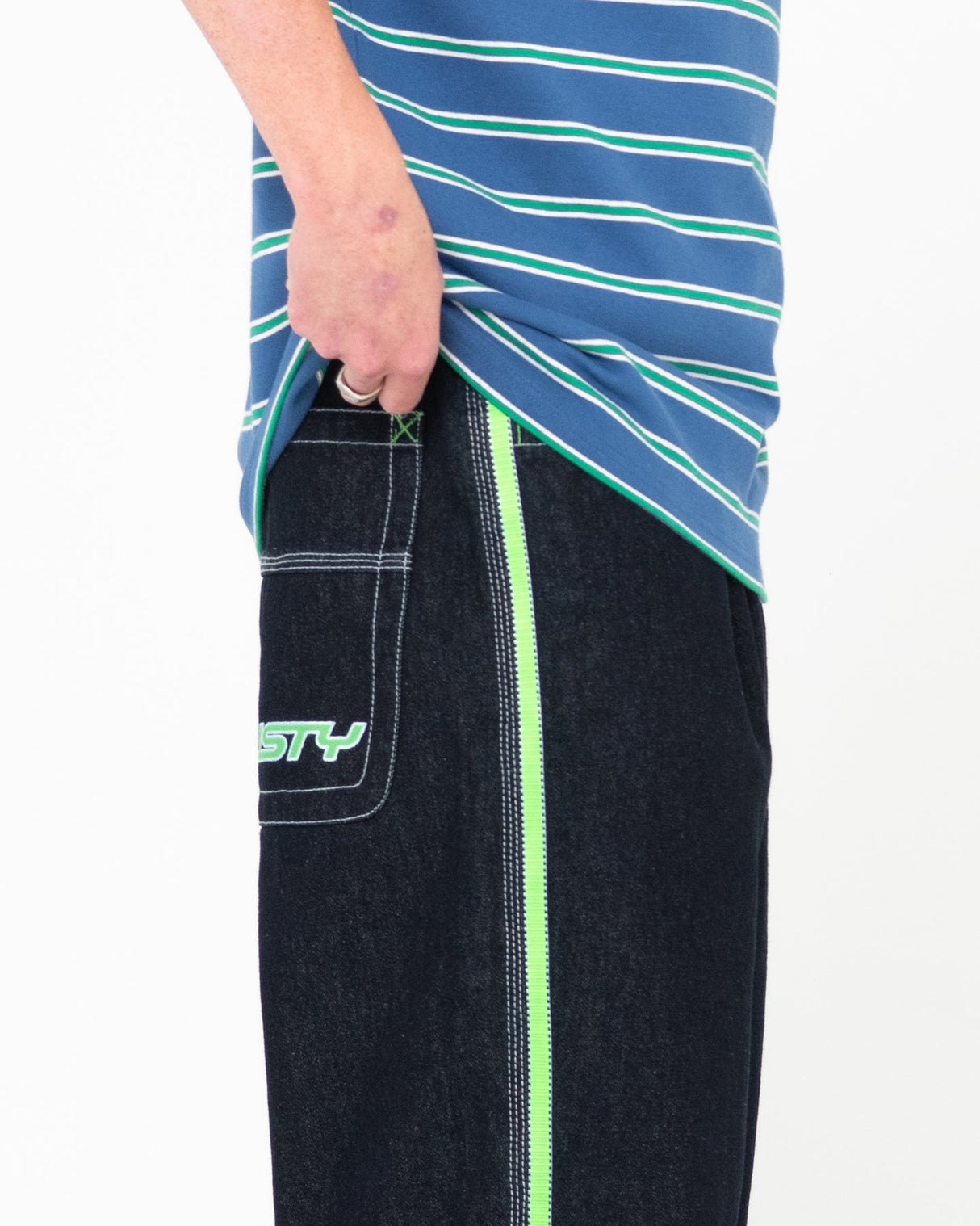 Rusty Flip Daddy Baggy Red Dawg Blue Denim Jeans