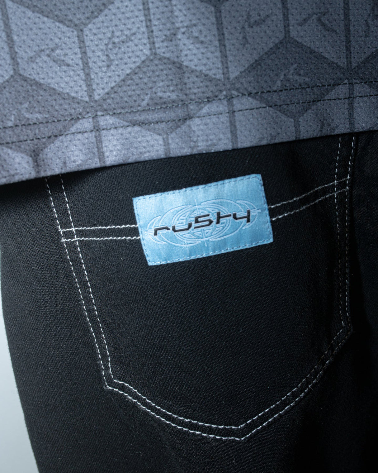 Rusty Escape Baggy Black Out Denim Jeans