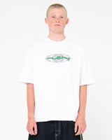 Rusty Morpheus White Raglan Tee S/s Shirt