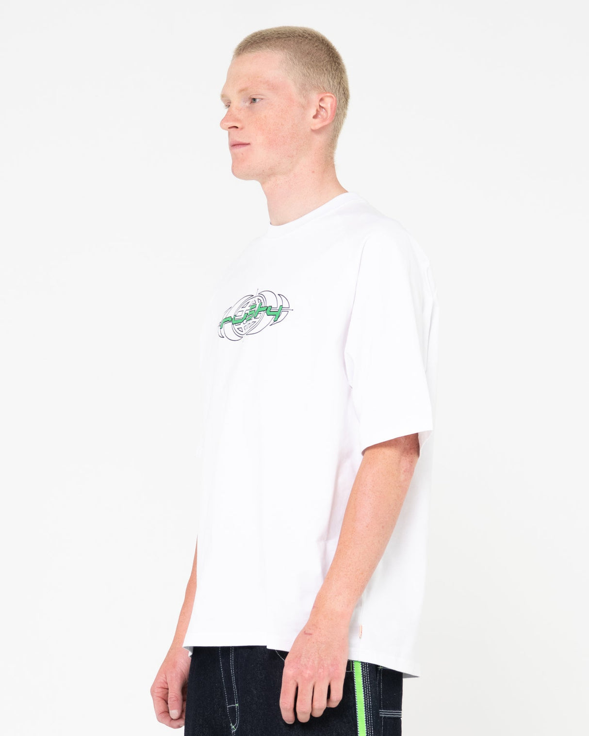 Rusty Morpheus White Raglan Tee S/s Shirt